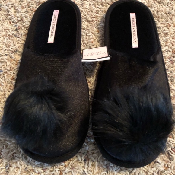 Victoria's Secret Shoes - Victoria’s Secret slippers NWT, black,size medium